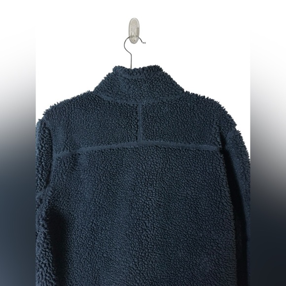 L.L.Bean Sherpa Fleece Jacket Men’s Medium Regular Blue Full Zip - Picture 7 of 11